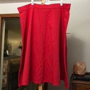 Lane Bryant Red A-Line skirt
